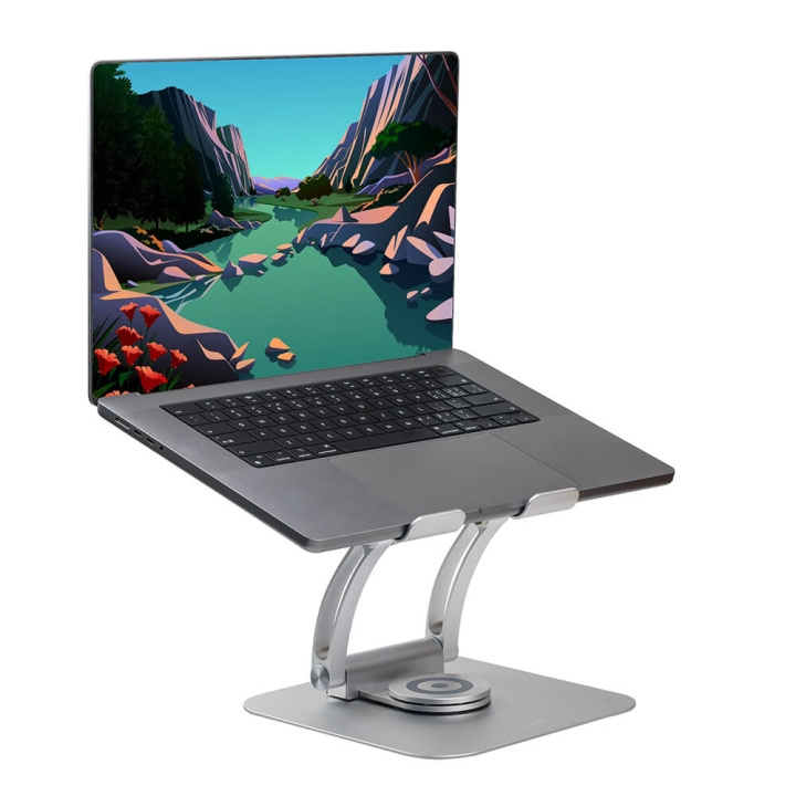 DESIRE2 Laptop Stand Supreme Dual Pivot Plus Silver ryhmässä TIETOKOONET & TARVIKKEET / Kannettavat tietokoneet & tarvikkeet / Kolmijalka & Jäähdytyslevy @ TP E-commerce Nordic AB (C23570)