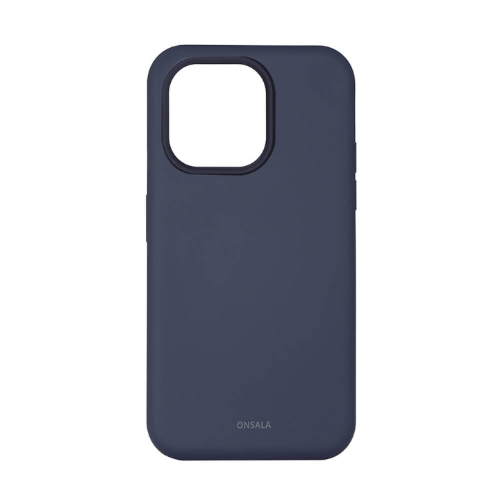 Onsala Suojakuori Silikooni Tumman sininen - iPhone 14 Pro ryhmässä ÄLYPUHELIMET JA TABLETIT / Puhelimen suojakotelo / Apple / iPhone 14 @ TP E-commerce Nordic AB (C23592)
