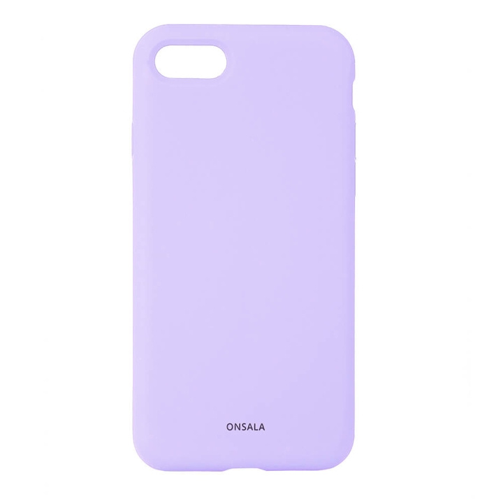 Onsala Backcover Silicone iPhone 6/7/8/SE Purple ryhmässä ÄLYPUHELIMET JA TABLETIT / Puhelimen suojakotelo / Apple / iPhone SE (2nd gen & 3rd gen) / Kuoret @ TP E-commerce Nordic AB (C23601)