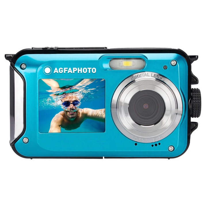 Agfa PHOTO Digital Camera WP8000 CMOS WP 24MP Blue Full HD ryhmässä KODINELEKTRONIIKKA / Valokuvat & Videot / Kamerat @ TP E-commerce Nordic AB (C23608)