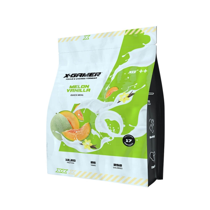 X-GAMER Quick Meal Melon & Vanilla 1190 gram ryhmässä TIETOKOONET & TARVIKKEET / GAMING / Pelaajien energiajuomat @ TP E-commerce Nordic AB (C23624)