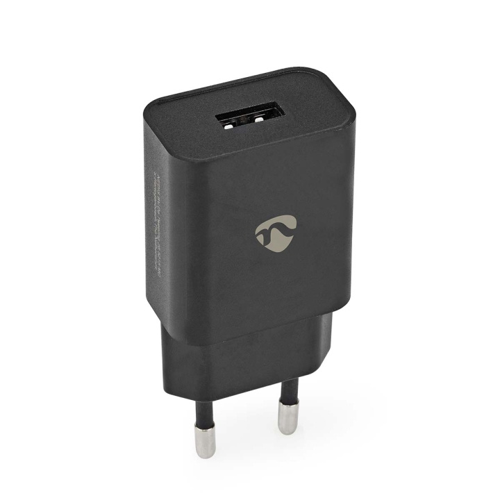 Nedis Seinälaturi | 12 W | Pikalataus-toiminto | 1x 2.4 A A | Lähtöliitäntöjen määrä: 1 | USB-A | Kaapeli ei sisälly | Single Voltage Output | Musta ryhmässä ÄLYPUHELIMET JA TABLETIT / Laturit & Kaapelit / Seinälaturi / Seinälaturi USB @ TP E-commerce Nordic AB (C23927)
