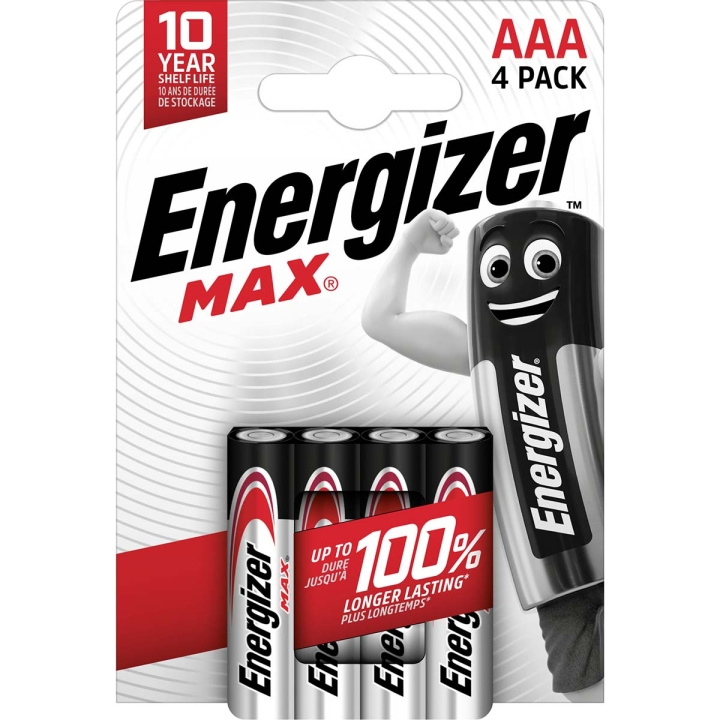 Energizer Alkaliparisto AAA | 1.5 V DC | 4 - Läpipainopakkaus ryhmässä KODINELEKTRONIIKKA / Paristot & Laturit / Akut / AAA @ TP E-commerce Nordic AB (C23949)
