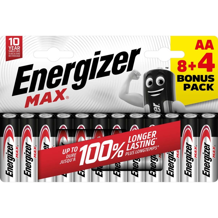 Energizer Alkaliparisto AA | 1.5 V DC | 12 - Läpipainopakkaus ryhmässä KODINELEKTRONIIKKA / Paristot & Laturit / Akut / AA @ TP E-commerce Nordic AB (C23950)