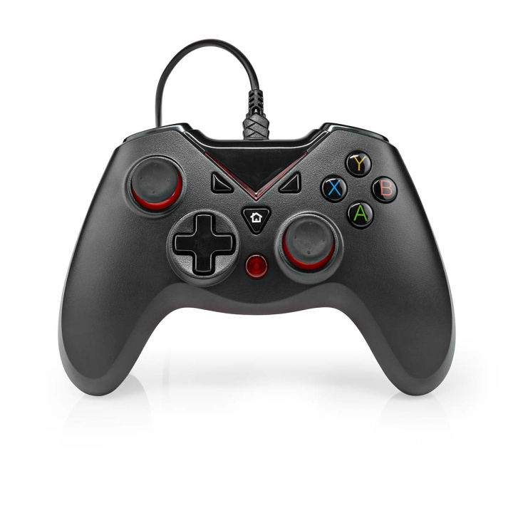 Nedis Peliohjain | USB Type-A | USB Virta | PC | Painikkeiden lukumäärä: 12 | Kaapelin pituus: 1.60 m | Musta ryhmässä TIETOKOONET & TARVIKKEET / GAMING / Gamepad @ TP E-commerce Nordic AB (C23960)