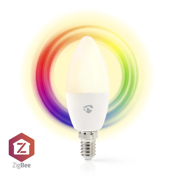 Nedis SmartLife RGB Lamppu | Zigbee 3.0 | E14 | 470 lm | 4.9 W | Lämpimästä kylmään valkoiseen / RGB | 2200 - 6500 K | Android™ / IOS | Kynttilä | 1 kpl ryhmässä KOTI, TALOUS JA PUUTARHA / Älykodit / Älykäs valaistus @ TP E-commerce Nordic AB (C23988)