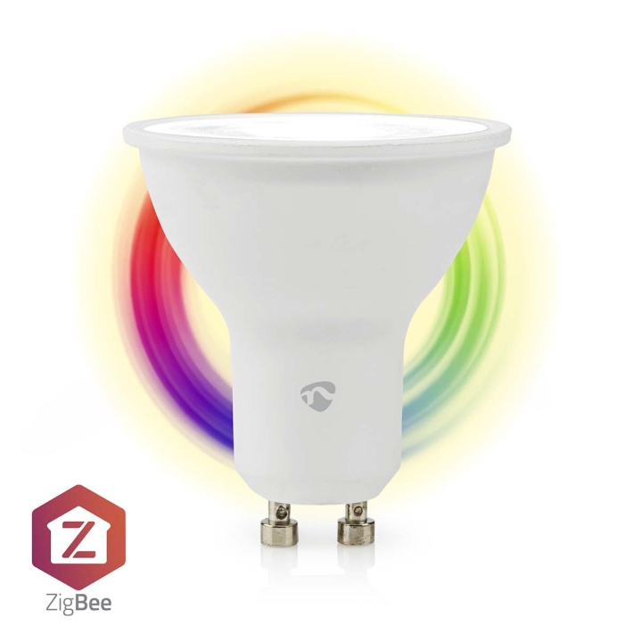 Nedis SmartLife RGB Lamppu | Zigbee 3.0 | GU10 | 345 lm | 4.7 W | Lämpimästä kylmään valkoiseen / RGB | 2200 - 6500 K | Android™ / IOS | Spot | 1 kpl ryhmässä KOTI, TALOUS JA PUUTARHA / Älykodit / Älykäs valaistus @ TP E-commerce Nordic AB (C23994)