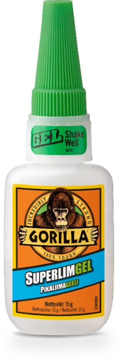 Gorilla Superliimageeli 15 g ryhmässä KOTI, TALOUS JA PUUTARHA / Toimistotuotteet / Teippi/Liima @ TP E-commerce Nordic AB (C24616)