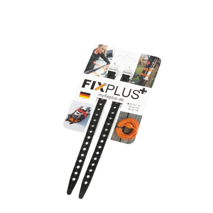 Spännband FixPlus 2-pack 23 cm Svart ryhmässä URHEILU, VAPAA-AIKA JA HARRASTUS / Ulkoilu / Ulkoiluvälineet @ TP E-commerce Nordic AB (C24706)