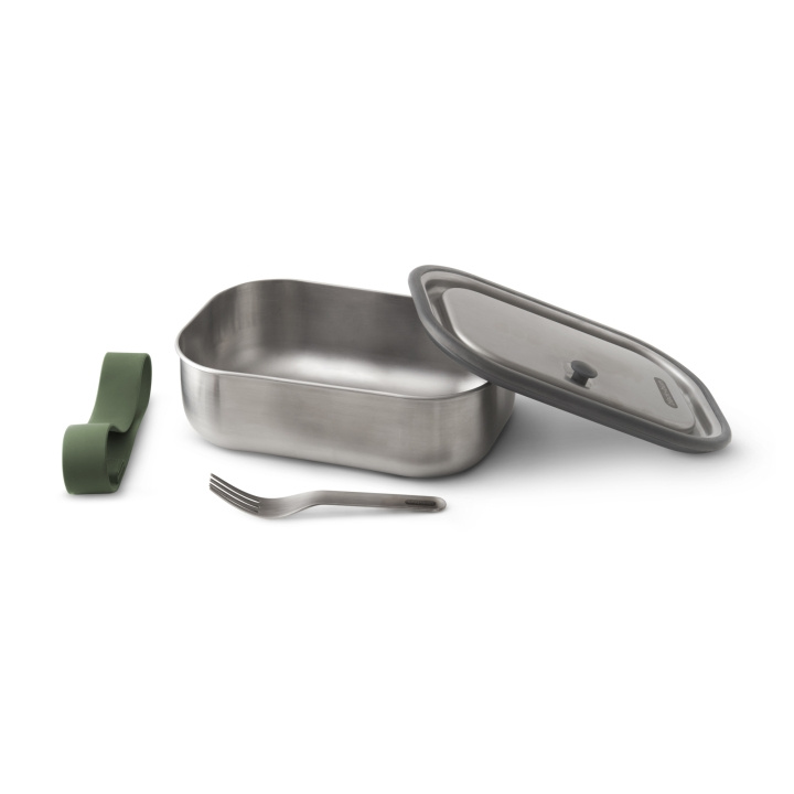 Lunchbox B+B Small Stainless 600 ml Oliv ryhmässä KOTI, TALOUS JA PUUTARHA / Keittiövälineet / Lounaslaatikot & Ruokasäiliö @ TP E-commerce Nordic AB (C24802)