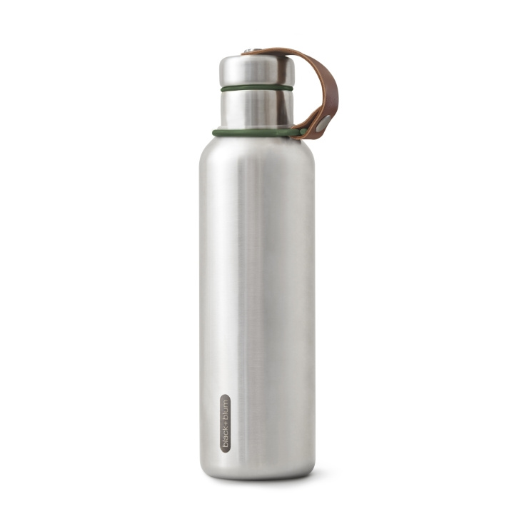 Steel Thermo bottle B+B Large 750 ml Oliv ryhmässä URHEILU, VAPAA-AIKA JA HARRASTUS / Ulkoilu / Termos- ja vesipullot @ TP E-commerce Nordic AB (C24810)