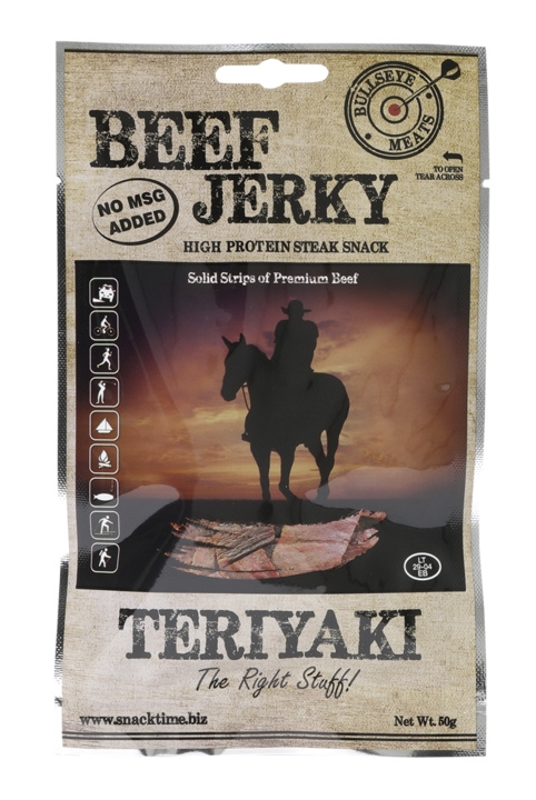 Beef Jerky Teriyaki 50 g ryhmässä URHEILU, VAPAA-AIKA JA HARRASTUS / Ulkoilu / Ulkoiluvälineet @ TP E-commerce Nordic AB (C24840)