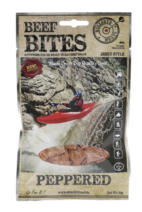 Beef Bites Peppered 50 g ryhmässä URHEILU, VAPAA-AIKA JA HARRASTUS / Hauskat tavarat / Karkki @ TP E-commerce Nordic AB (C24842)