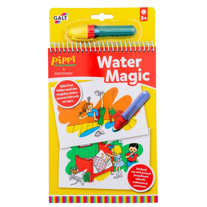 Pippi Pippi Water Magic, Vattenmålarbok ryhmässä LELUT, TUOTTEET LAPSILLE JA VAUVOILLE / Leikkikalut, Askartelu &Pelit / Piirrä ja laske @ TP E-commerce Nordic AB (C24882)