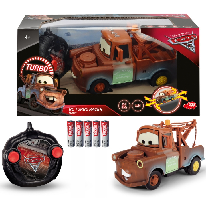 Jada Toys Disney Bilar 3 Radiostyrd Bärgarn Turbo Racer 1:24 ryhmässä LELUT, TUOTTEET LAPSILLE JA VAUVOILLE / Leikkikalut, Askartelu &Pelit / Leikkiautot @ TP E-commerce Nordic AB (C24931)