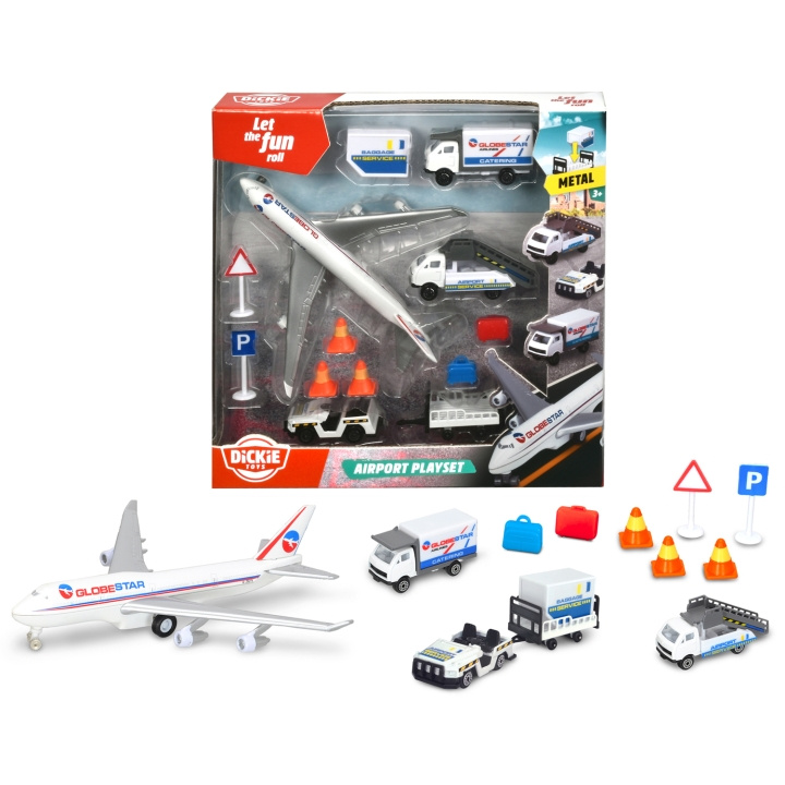 Dickie Flygplats Lekset ryhmässä LELUT, TUOTTEET LAPSILLE JA VAUVOILLE / Leikkikalut, Askartelu &Pelit / Leikkiautot @ TP E-commerce Nordic AB (C24944)