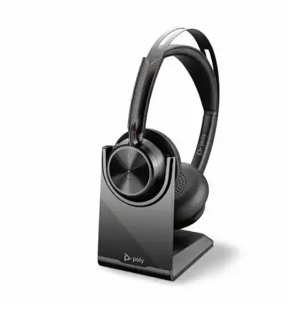 Poly Voyager Focus 2 UC, Stereo, UC, W Stand ryhmässä TIETOKOONET & TARVIKKEET / Tietokonetarvikkeet / Kuulokkeet @ TP E-commerce Nordic AB (C25119)