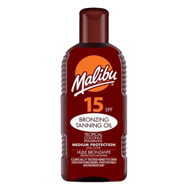 Malibu Bronzing Tanning Oil SPF 15 200ml ryhmässä KAUNEUS JA TERVEYS / Ihonhoito / Rusketus / Aurinkosuoja @ TP E-commerce Nordic AB (C25248)