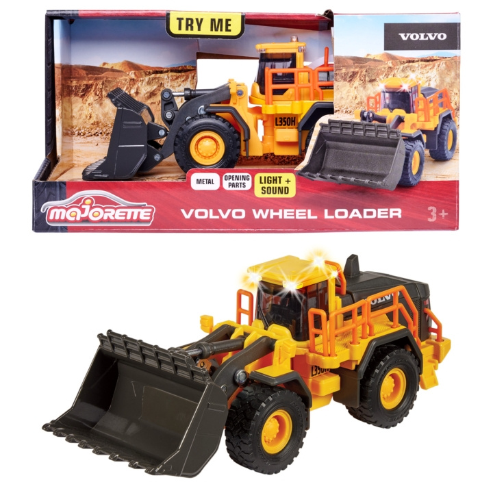 Majorette Volvo L350H Hjullastare ryhmässä LELUT, TUOTTEET LAPSILLE JA VAUVOILLE / Leikkikalut, Askartelu &Pelit / Leikkiautot @ TP E-commerce Nordic AB (C25288)