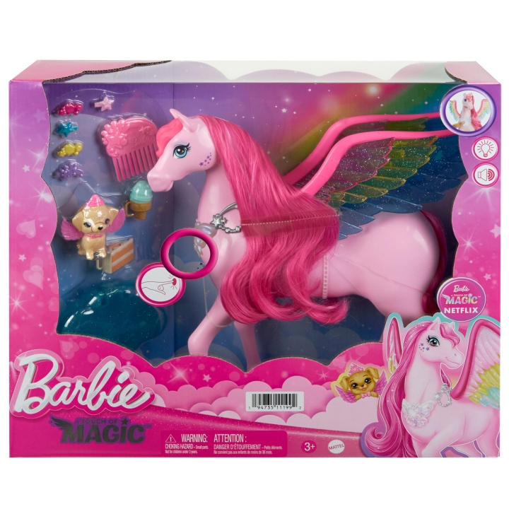 Barbie Touch of Magic Feature Pegasus ryhmässä LELUT, TUOTTEET LAPSILLE JA VAUVOILLE / Leikkikalut, Askartelu &Pelit / Nuket & Tarvikkeet @ TP E-commerce Nordic AB (C25323)
