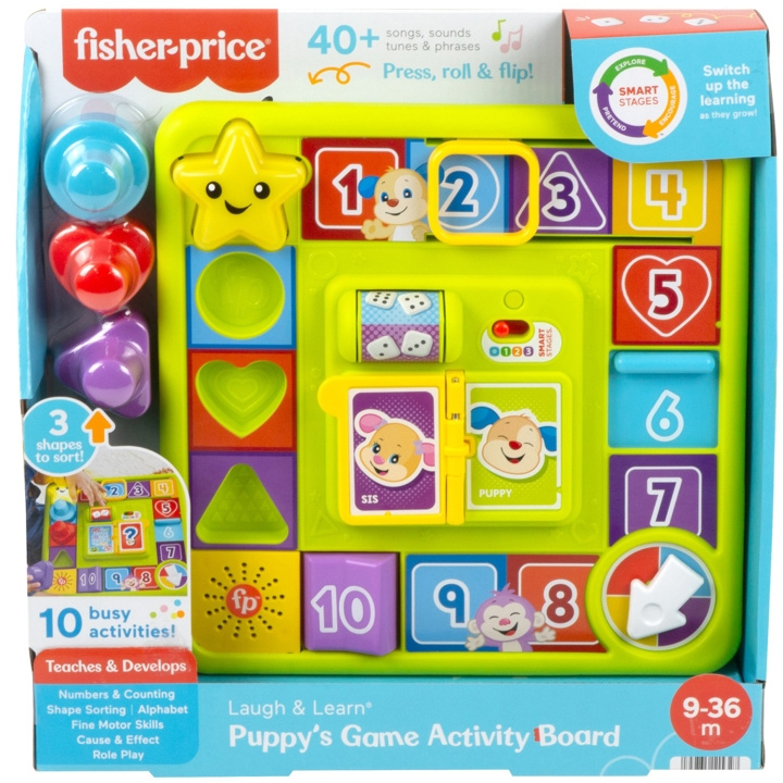 Fisher Price Roll & Spin Game Board ryhmässä LELUT, TUOTTEET LAPSILLE JA VAUVOILLE / Lelut vauvoille (0-3v) / Toiminnalliset lelut @ TP E-commerce Nordic AB (C25333)