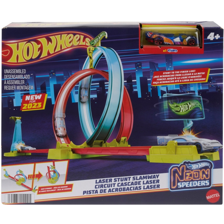 Hot Wheels Neon Speeders Lightning Loop - autorata ryhmässä LELUT, TUOTTEET LAPSILLE JA VAUVOILLE / Leikkikalut, Askartelu &Pelit / Autoradat @ TP E-commerce Nordic AB (C25344)