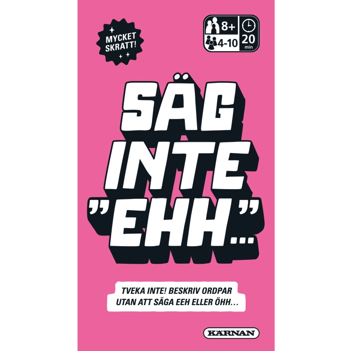 Kärnan Spel Säg inte hmm ryhmässä LELUT, TUOTTEET LAPSILLE JA VAUVOILLE / Peli / Lautapelit @ TP E-commerce Nordic AB (C25359)