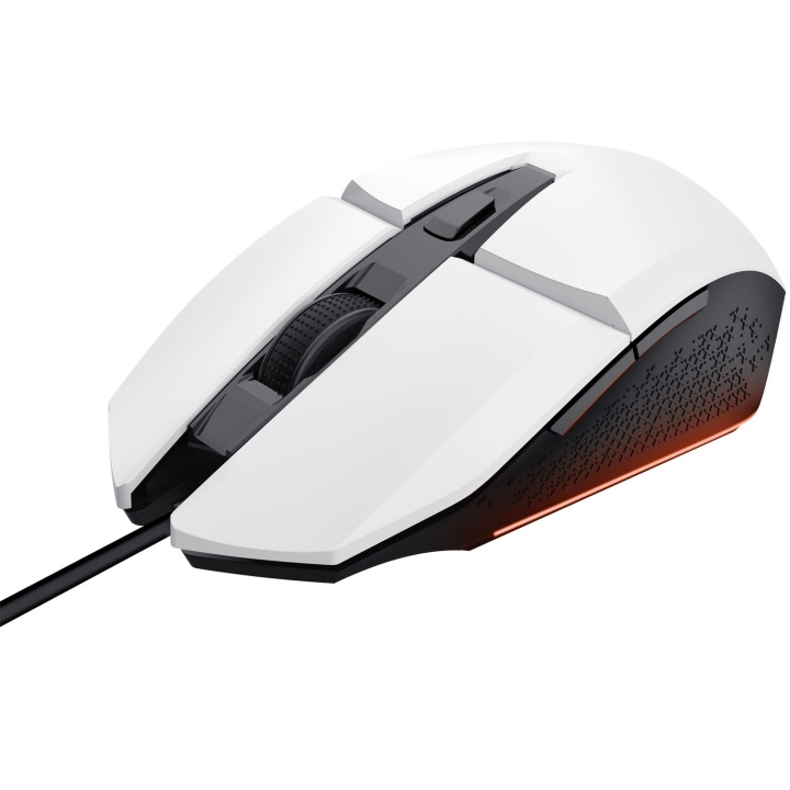 Trust GXT 109W Felox Illuminated Gaming mouse Vit ryhmässä TIETOKOONET & TARVIKKEET / Hiiret & Näppäimistöt / Hiiret / Gaming @ TP E-commerce Nordic AB (C25450)