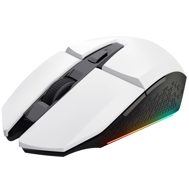 Trust GXT 110W Felox Illuminated Wireless Gaming mouse Vit ryhmässä TIETOKOONET & TARVIKKEET / Hiiret & Näppäimistöt / Hiiret / Gaming @ TP E-commerce Nordic AB (C25454)