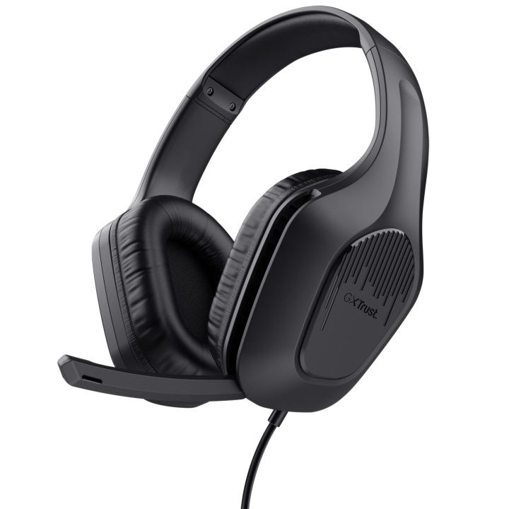 Trust GXT 415 Zirox Gaming Headset Svart ryhmässä TIETOKOONET & TARVIKKEET / GAMING / Kuulokkeet @ TP E-commerce Nordic AB (C25455)