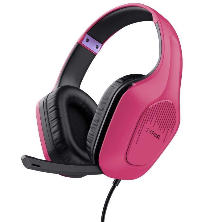 Trust GXT 415P Zirox Gaming Headset Rosa ryhmässä TIETOKOONET & TARVIKKEET / GAMING / Kuulokkeet @ TP E-commerce Nordic AB (C25458)