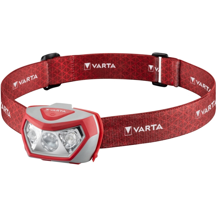 Varta Outdoor Sports H20 Pro Pannlampa 200 lm Röd ryhmässä URHEILU, VAPAA-AIKA JA HARRASTUS / Taskulamput & Otsalamput / Otsalamput @ TP E-commerce Nordic AB (C25558)