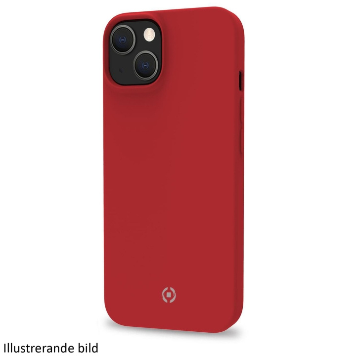 Celly Cromo Soft rubber case iPhone 15 Röd ryhmässä ÄLYPUHELIMET JA TABLETIT / Puhelimen suojakotelo / Apple / iPhone 15 @ TP E-commerce Nordic AB (C25584)
