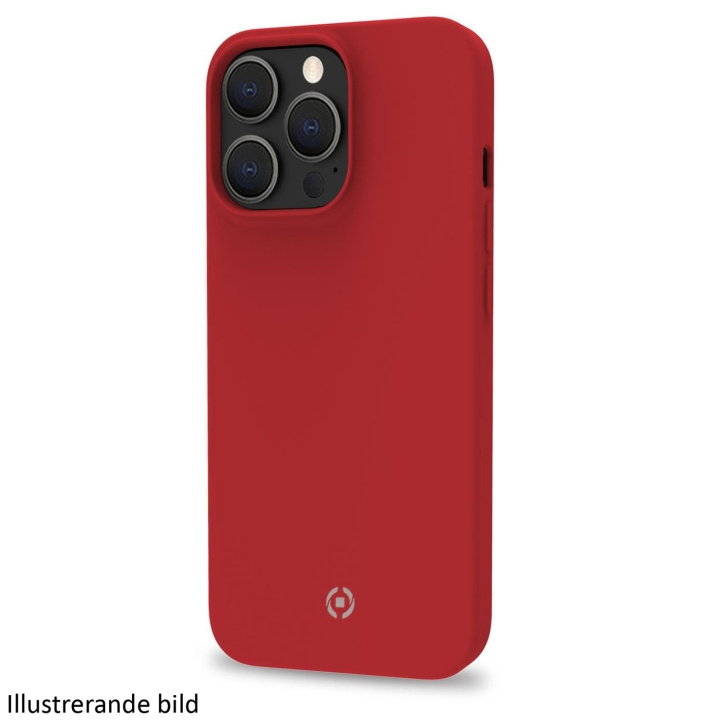 Celly Cromo Soft rubber case iPhone 15 Pro Röd ryhmässä ÄLYPUHELIMET JA TABLETIT / Puhelimen suojakotelo / Apple / iPhone 15 @ TP E-commerce Nordic AB (C25587)