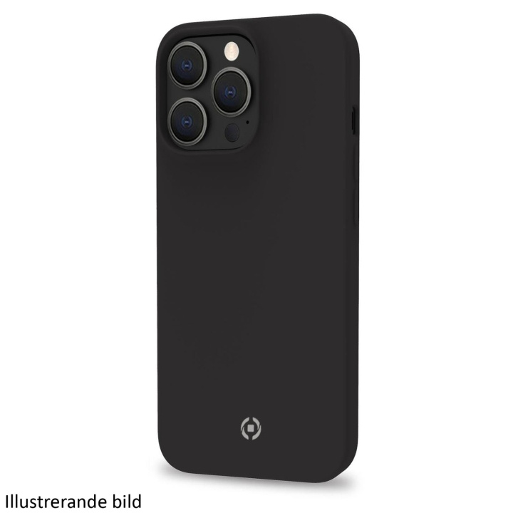 Celly Cromo Soft rubber case iPhone 15 Pro Max Svart ryhmässä ÄLYPUHELIMET JA TABLETIT / Puhelimen suojakotelo / Apple / iPhone 15 @ TP E-commerce Nordic AB (C25590)