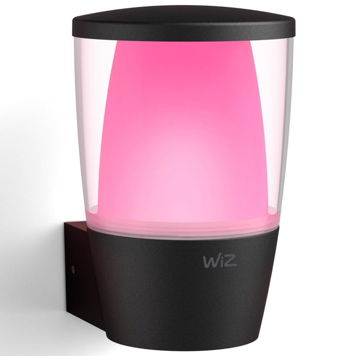WiZ Elpas seinävalaisin ulkokäyttöön, musta, RGBW, Wi-Fi ryhmässä KODINELEKTRONIIKKA / Valaistus / Seinälamput @ TP E-commerce Nordic AB (C25617)