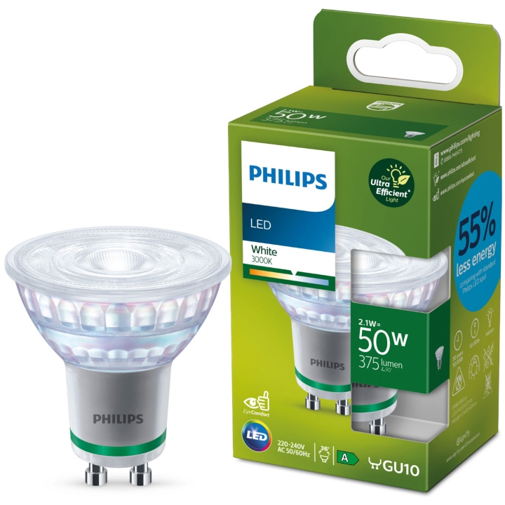Philips LED GU10 Spot 50W 375lm Energiklass A ryhmässä KODINELEKTRONIIKKA / Valaistus / LED-lamput @ TP E-commerce Nordic AB (C25635)
