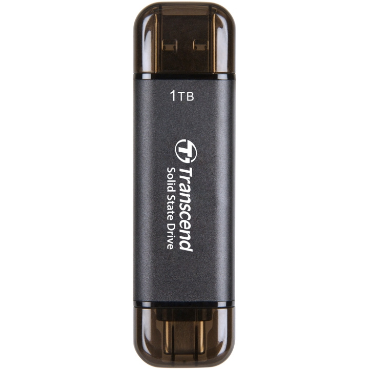 Transcend Portabel SSD ESD310C USB-C 1TB (R1050/W950) Svart ryhmässä TIETOKOONET & TARVIKKEET / Tietokoneen komponentit / Kovalevyt / SSD @ TP E-commerce Nordic AB (C25658)