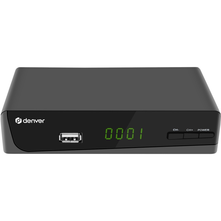 Denver DVB-T2-Box H.265 FTA Boxer USB media-ingång ryhmässä KODINELEKTRONIIKKA / Ääni & Kuva / TV & Tarvikkeet / Digiboksi @ TP E-commerce Nordic AB (C25666)