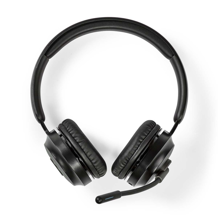 Nedis PC-headset | On-Ear-Kuulokkeet | Stereo | Bluetooth | Kokoontaitettava Mikrofoni | Musta ryhmässä TIETOKOONET & TARVIKKEET / Tietokonetarvikkeet / Kuulokkeet @ TP E-commerce Nordic AB (C25676)