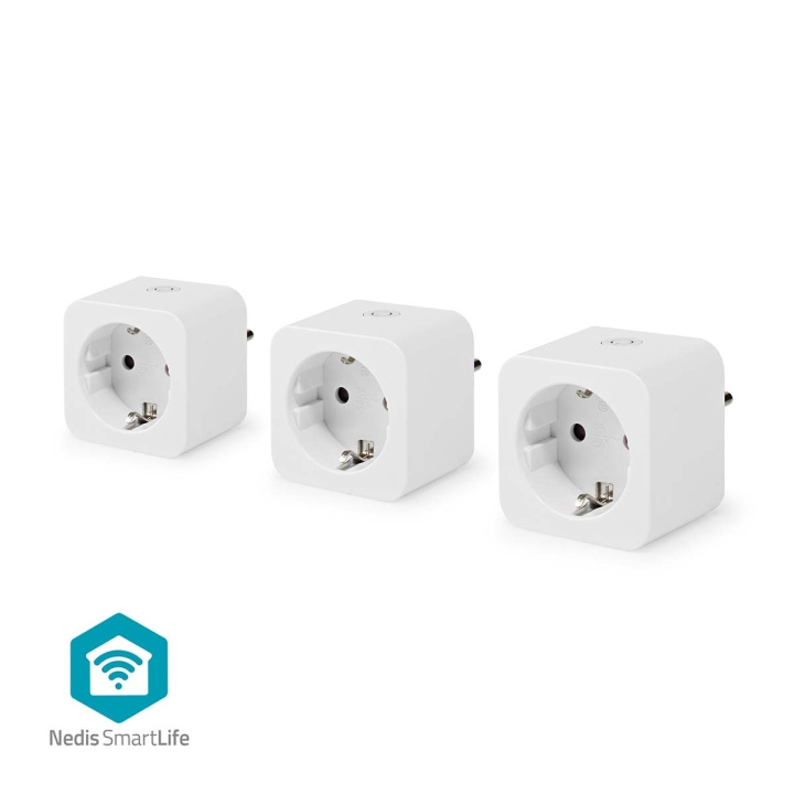 Nedis SmartLife Älypistorasia | Wi-Fi | Virtamittari | 3680 W | Type F (CEE 7/7) | 0 - 55 °C | Android™ / IOS | Valkoinen | 3 kpl ryhmässä KOTI, TALOUS JA PUUTARHA / Älykodit / Smart plugs @ TP E-commerce Nordic AB (C25735)