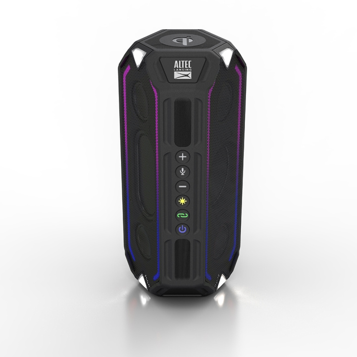Altec Lansing Kaiutin IMV1400 HydraBoom RGB IPX67 Musta ryhmässä KODINELEKTRONIIKKA / Ääni & Kuva / Kaiuttimet & Tarvikkeet / Bluetooth-kaiutin / Kannettavat kaiuttimet @ TP E-commerce Nordic AB (C25752)