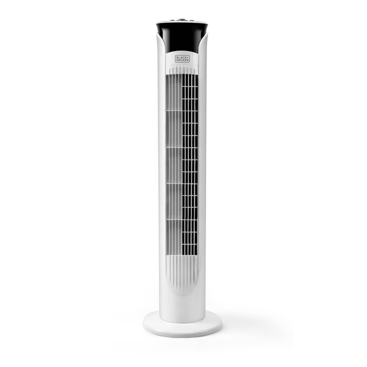 BLACK+DECKER Tower Fan White 81cm ryhmässä KOTI, TALOUS JA PUUTARHA / Tuulettimet ja ilmastointilaitteet / Tornituulettimet @ TP E-commerce Nordic AB (C25768)
