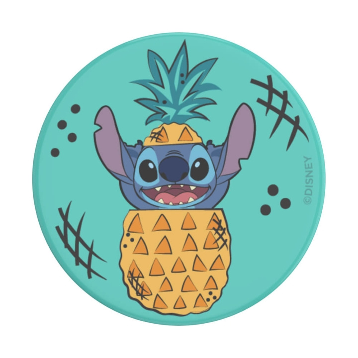 PopSockets Matkapuhelimenpidike PopGrip Lisensoitu Stitch Pineapple ryhmässä ÄLYPUHELIMET JA TABLETIT / Muut tarvikkeet / Popsockets @ TP E-commerce Nordic AB (C25839)