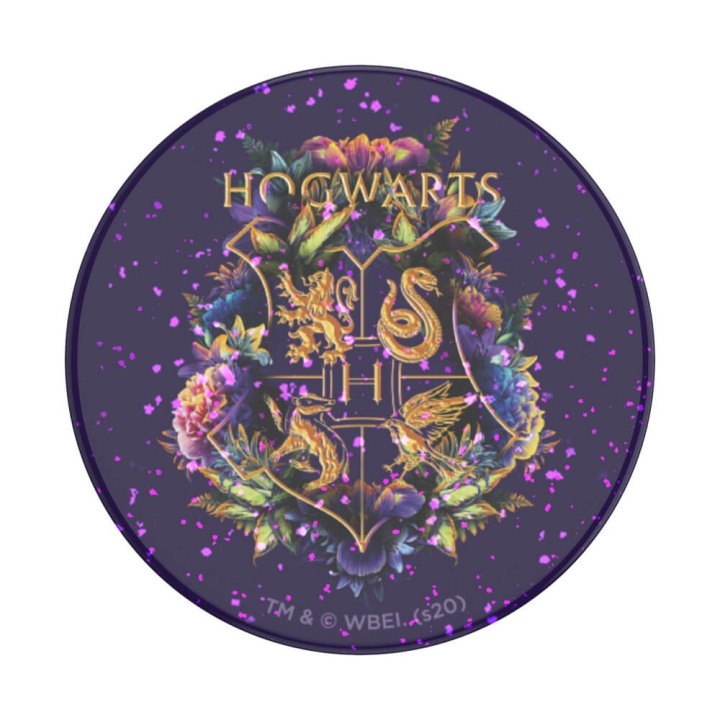 PopSockets PopGrip Glitter Hogwarts Floral ryhmässä ÄLYPUHELIMET JA TABLETIT / Muut tarvikkeet / Popsockets @ TP E-commerce Nordic AB (C25845)