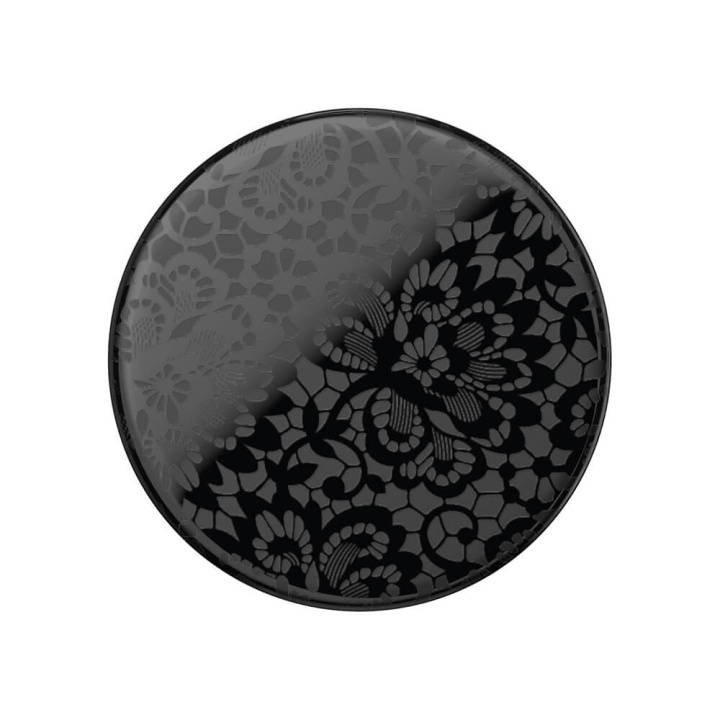 PopSockets PopGrip Lace Noir ryhmässä ÄLYPUHELIMET JA TABLETIT / Muut tarvikkeet / Popsockets @ TP E-commerce Nordic AB (C25861)