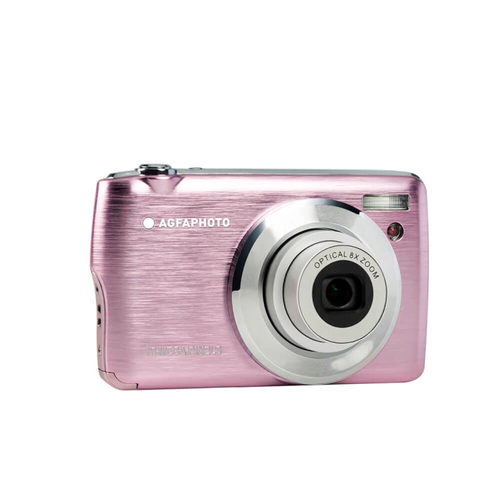 Agfa PHOTO Digital Camera DC8200 CMOS 8x 18MP Pink ryhmässä KODINELEKTRONIIKKA / Valokuvat & Videot / Kamerat @ TP E-commerce Nordic AB (C25904)