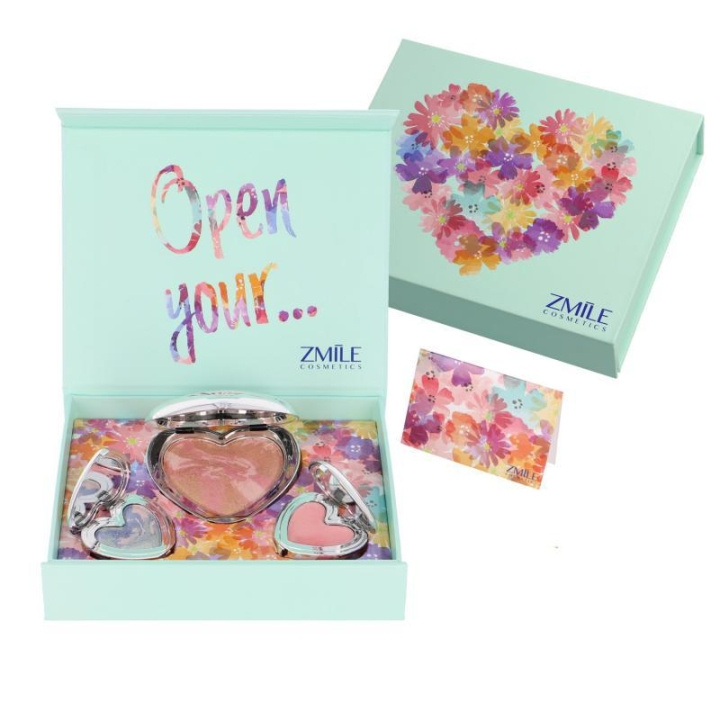 Zmile Cosmetics Giftbox Sweethearts Pastel Love ryhmässä KAUNEUS JA TERVEYS / Meikit / Meikit Kasvot / Poskipuna / Aurinkopuuteri @ TP E-commerce Nordic AB (C25939)