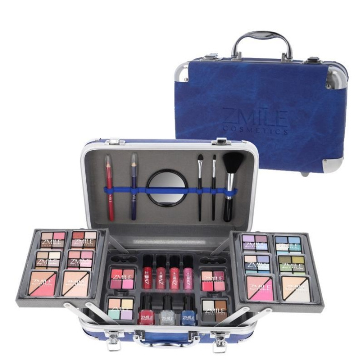 Zmile Cosmetics Makeup Box Traveller Blue Vegan ryhmässä KAUNEUS JA TERVEYS / Meikit / Tarvikkeet & Meikkisetit / Meikkisetit @ TP E-commerce Nordic AB (C25941)