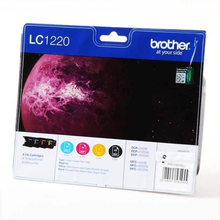 Brother Musteet LC1220VALBPDR LC-1220 Multipack ryhmässä TIETOKOONET & TARVIKKEET / Tulostimet & Tarvikkeet / Musteet ja väriaineet / Mustepatruunat / Brother @ TP E-commerce Nordic AB (C26027)